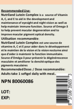 Lutein Complex (with Omega-3 & Zeaxanthin) (120 Softgels)
