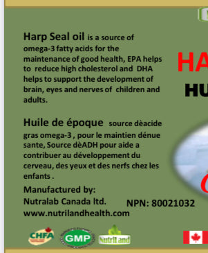 High Potency Harp Seal Oil (180 Softgels x 1000mg)