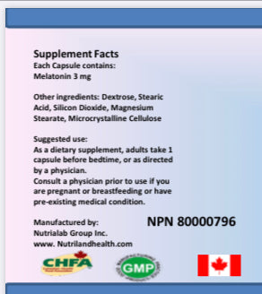 Melatonin (180 Capsules)