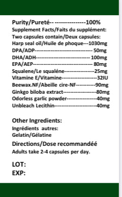 High Potency Complex Seal Oil (360 Capsules)