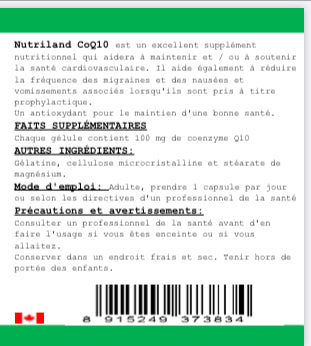 CoQ10 (120 Capsules x 100mg)